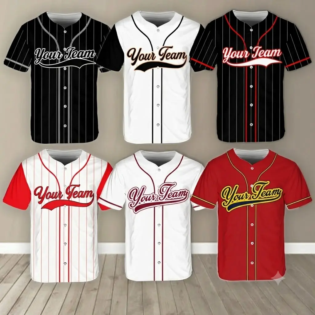 Men's Personalized Team Name-Number Baseball Jersey Shirt, Custom Professional Sports Uniform for Baseball Fans