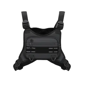 Outdoor Running Chest Bag, Lightweight Running Vest Rigs for Workouts Cycling Hiking, Water Resistant Sports Chest Pack for Men and Woman