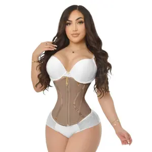 1044 cocoa Corset extreme  Waist Trainer