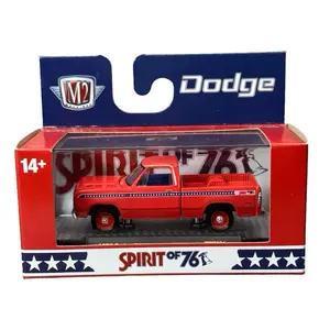 M2 Machines 1976 Dodge D100 Spirit Of 76 Red Limited Edition Pickup Truck