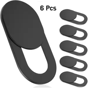 6-Pack Ultra-Thin Webcam Cover Slide – Privacy Web Camera Blocker for Laptop, PC, MacBook, iMac, iPad & iPhone (0.022in Thin) – Camera Privacy Shutter for Security Protection