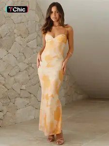 Women's Sleeveless Backless Dress, Casual Summer Beachwear, Elegant Plain Design, Perfect for Daily Wear & Vacation