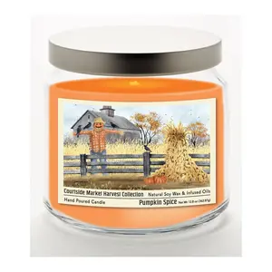 Courtside Market Scarecrow 12.8 oz Candle GlassJar