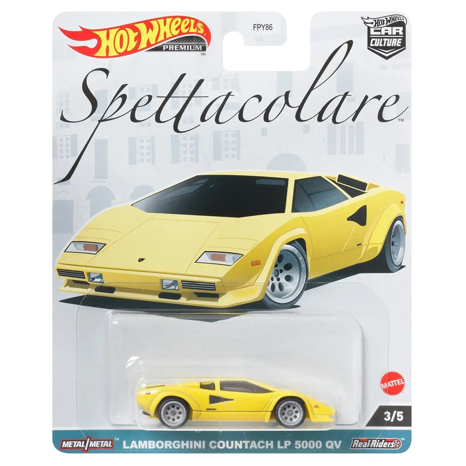Hot Wheels Car Culture 2023 Spettacolare Lamborghini Countach LP 5000 QV