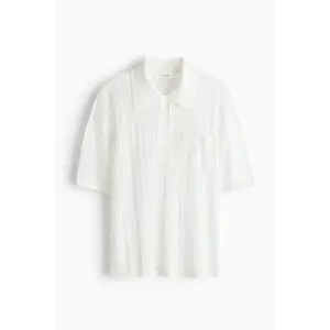 H&M Pointelle-knit polo shirt