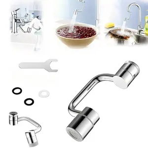 Rotatable Faucet Filter Extender Kitchen Bathroom Anti-Splash Dual Mode Spray Head Accessory