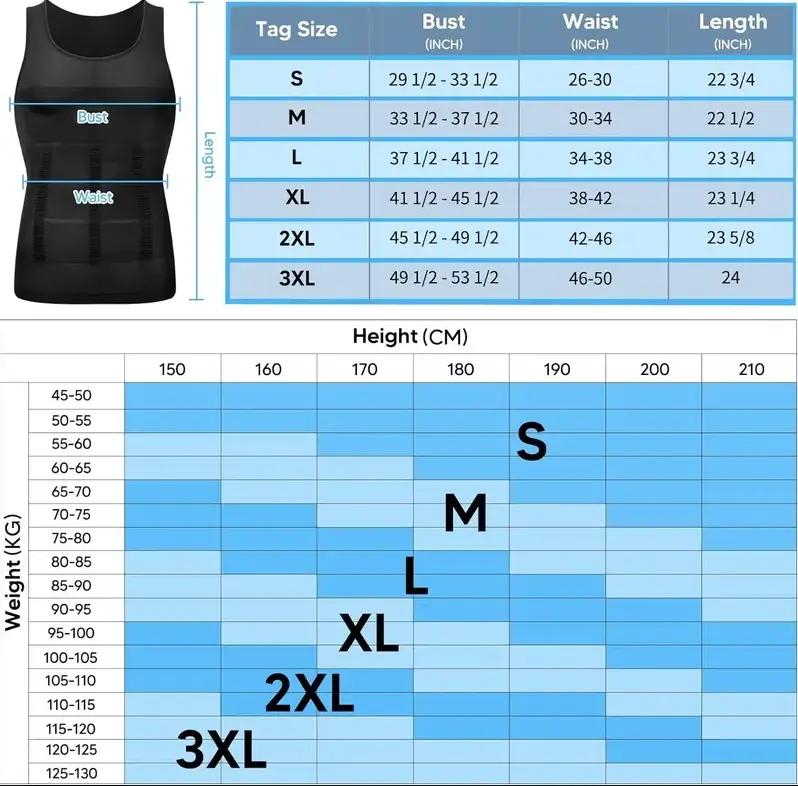 1/2/4 Pack Men Round Neck Compression Tank Top Slimming Body Shaper Vest Shirt Abs Abdomen Slim Seamless Shaping Vest Top Abdominal Corset Men GYM Workout Fitness Shirts Tank Tops Shirts Menswear & Underwear Men's For All Seasons Bestie Socks