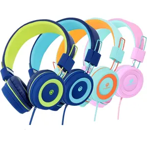 Headphones with Microphone for School 4 Pack Wired Classroom Headsets Class Set Students  Boys Girls Teen and Adults ( Colors) ( Colors)