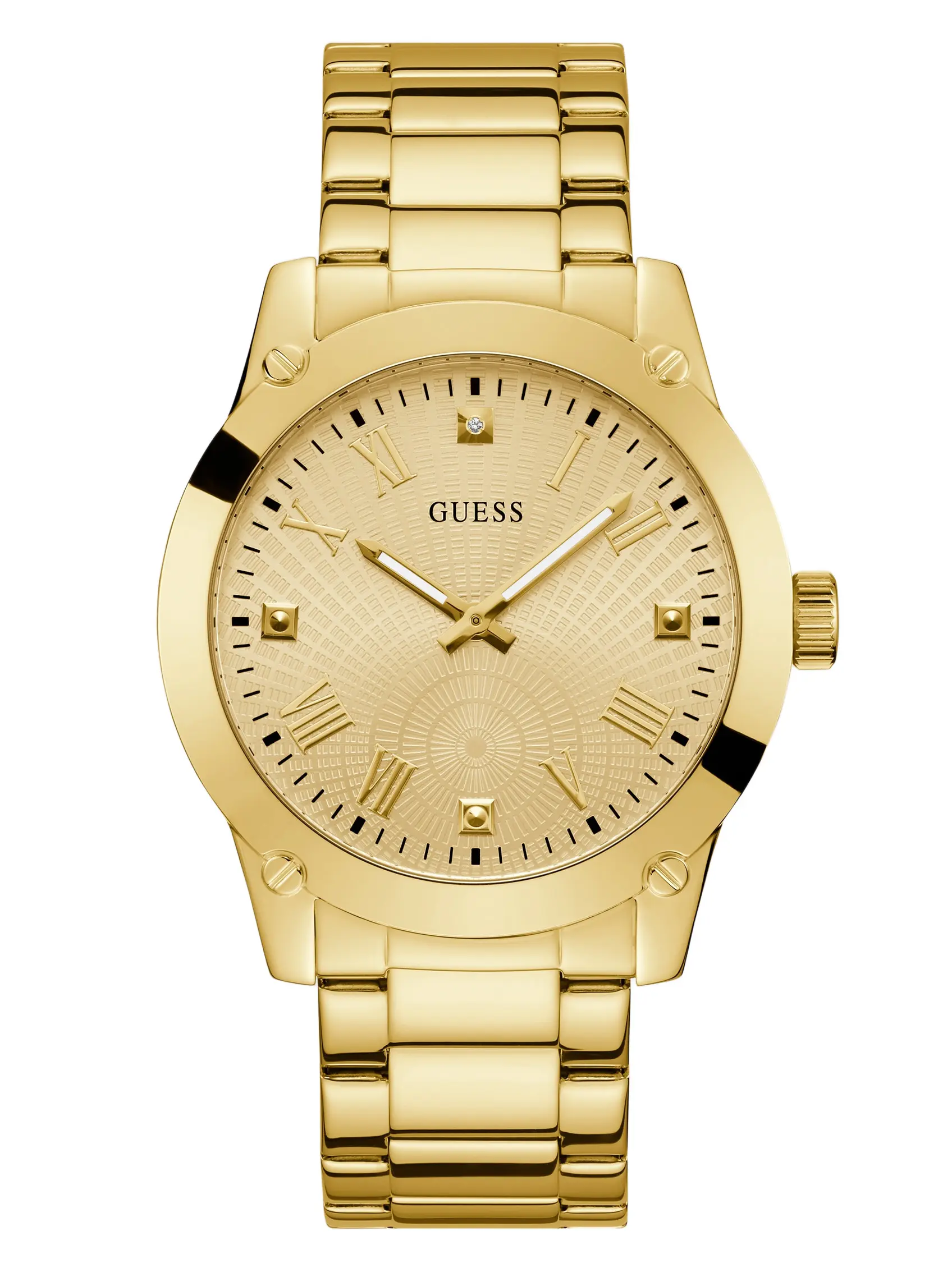 GUESS Male Crescent Diamond Analog Watch - TikTok Shop