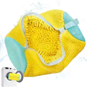 Laundry Shoe Washing Bag for Washing Machine - Protect Your Footwear during the Wash Accessories shoe washing,Mesh Accessory mesh laundry Yellow