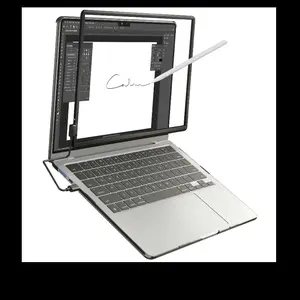 Magnetic Touchscreen Frame for MacBook Air 15 Inch High-Precision Infrared Touchpad Support Multi-Gesture Driver-Free Plug & Play Touch Screen Trackpad Includes Protective Hard Case Passive Stylus