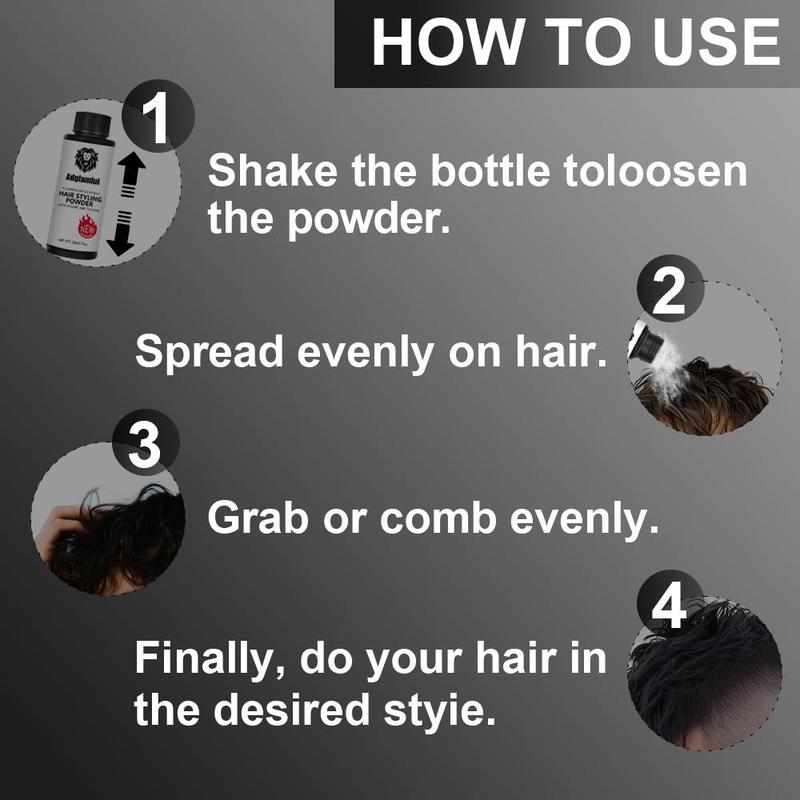 Adglamful Hair Styling Powder – Volumizing Root Booster, Hair Texture Powder & Texturizing Powder for Men & Women, Matte Finish, Oil Control, Lightweight, No Residue, Travel-Friendly Haircare,20g