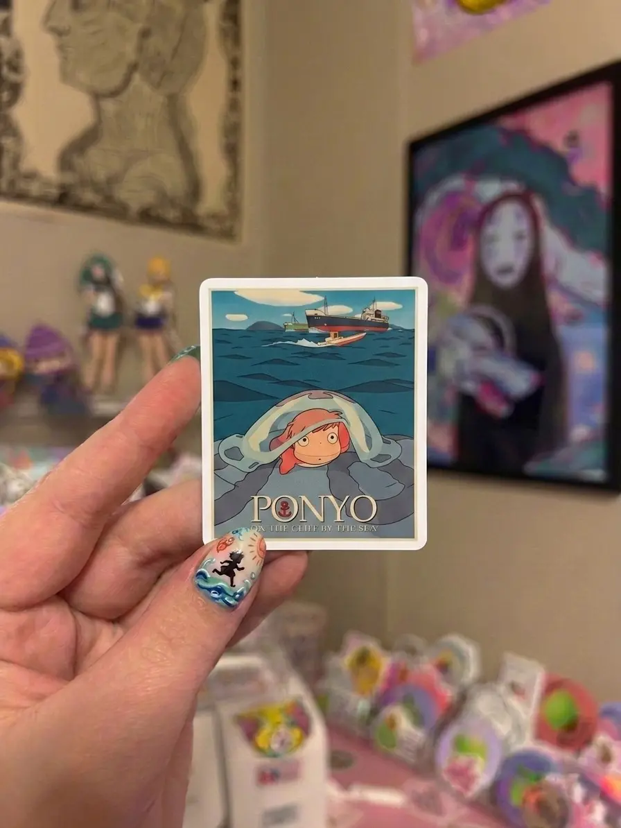Anime Ponyo Sticker, Ponyo Sticker, Ghibli Studio Sticker, Ghibli Ponyo Sticker, Ghibli Studio Sticker, Hayao Miyazaki, Sosuke, Trendy Ghibli Sticker, Totoro Sticker, Anime Sticker