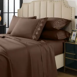 Elegant comfort lace 6 piece sheet set