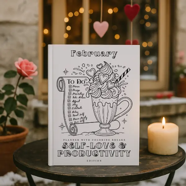 February Planner - Self-Love & Productivity - Storybook Journeys Editions