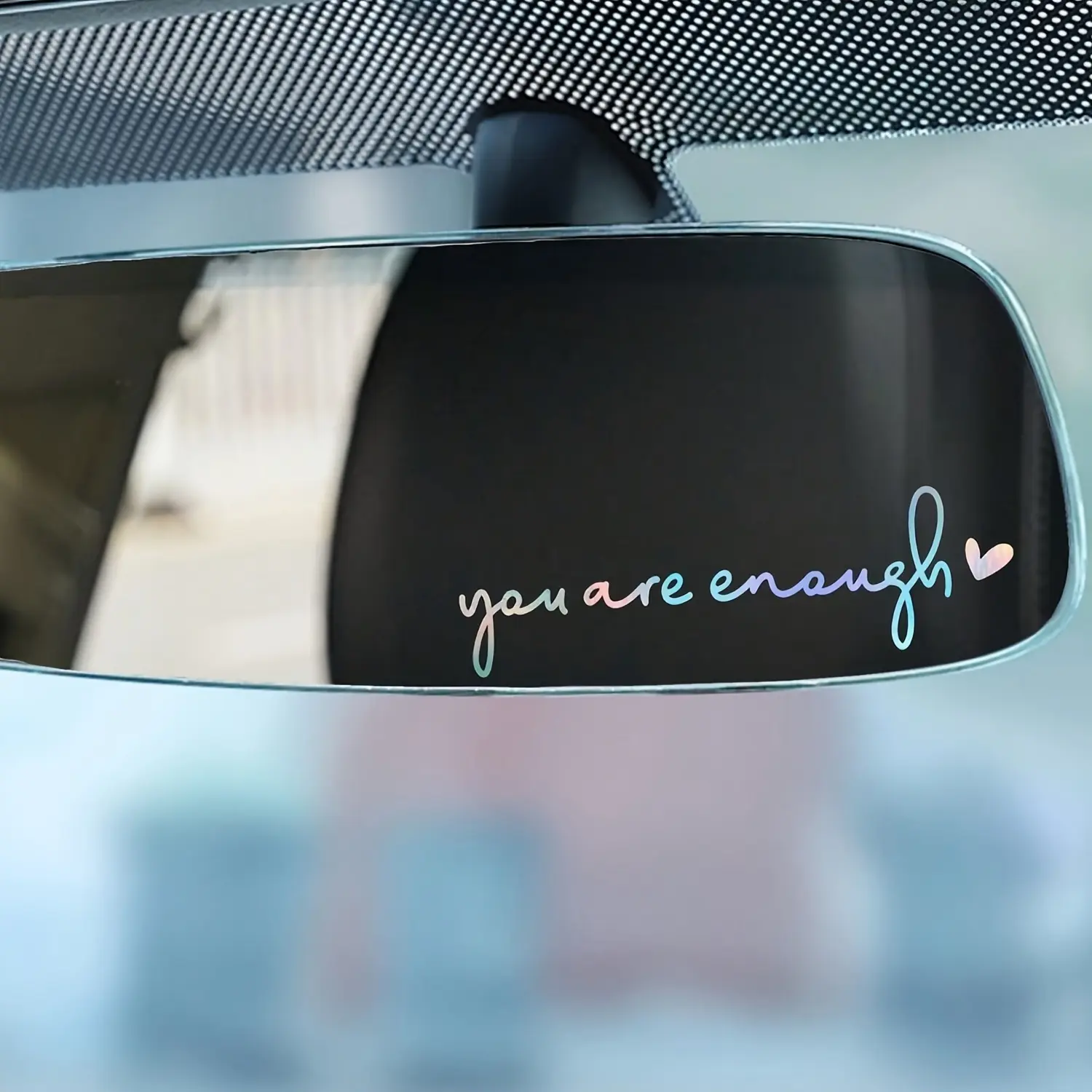 3PCS/SET "You Are Enough" Vinyl Decals - Self-Adhesive Motivational Quotes for Car Mirrors, Laptops, and Water Bottles, Sticker for Cars, Car Stickers