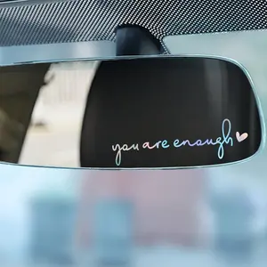 3PCS/SET "You Are Enough" Vinyl Decals - Self-Adhesive Motivational Quotes for Car Mirrors, Laptops, and Water Bottles, Sticker for Cars