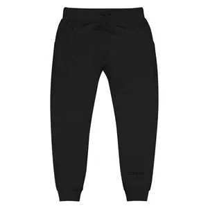 GOODII Unisex Fleece Sweatpants - 100% Cotton Face, 65% Cotton 35% Polyester, Cuffed & Side-Seamed Legs, Elastic Waistband, 2 Front Pockets, Comfortable Casual Everyday Outfit