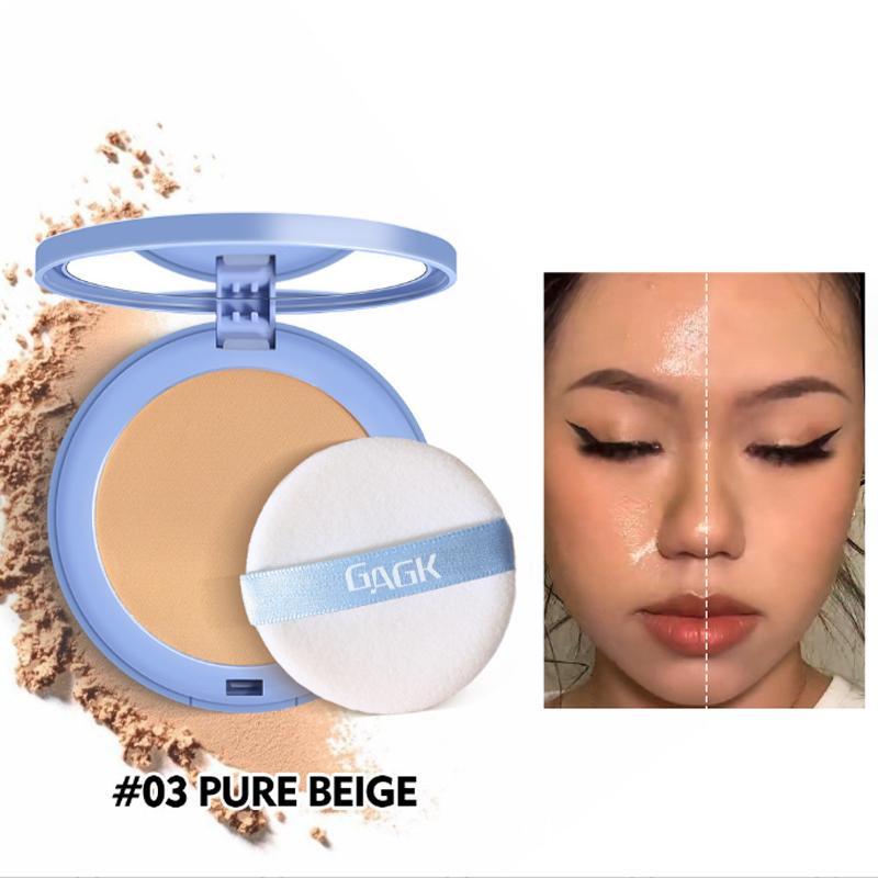 Waterproof Face Powder, Oil Control Face-Pressed Powder, Waterproof Setting Powder, Waterproof Long Lasting Finishing Powder,Summer Oil Control Matte Perfections Pressed Powder