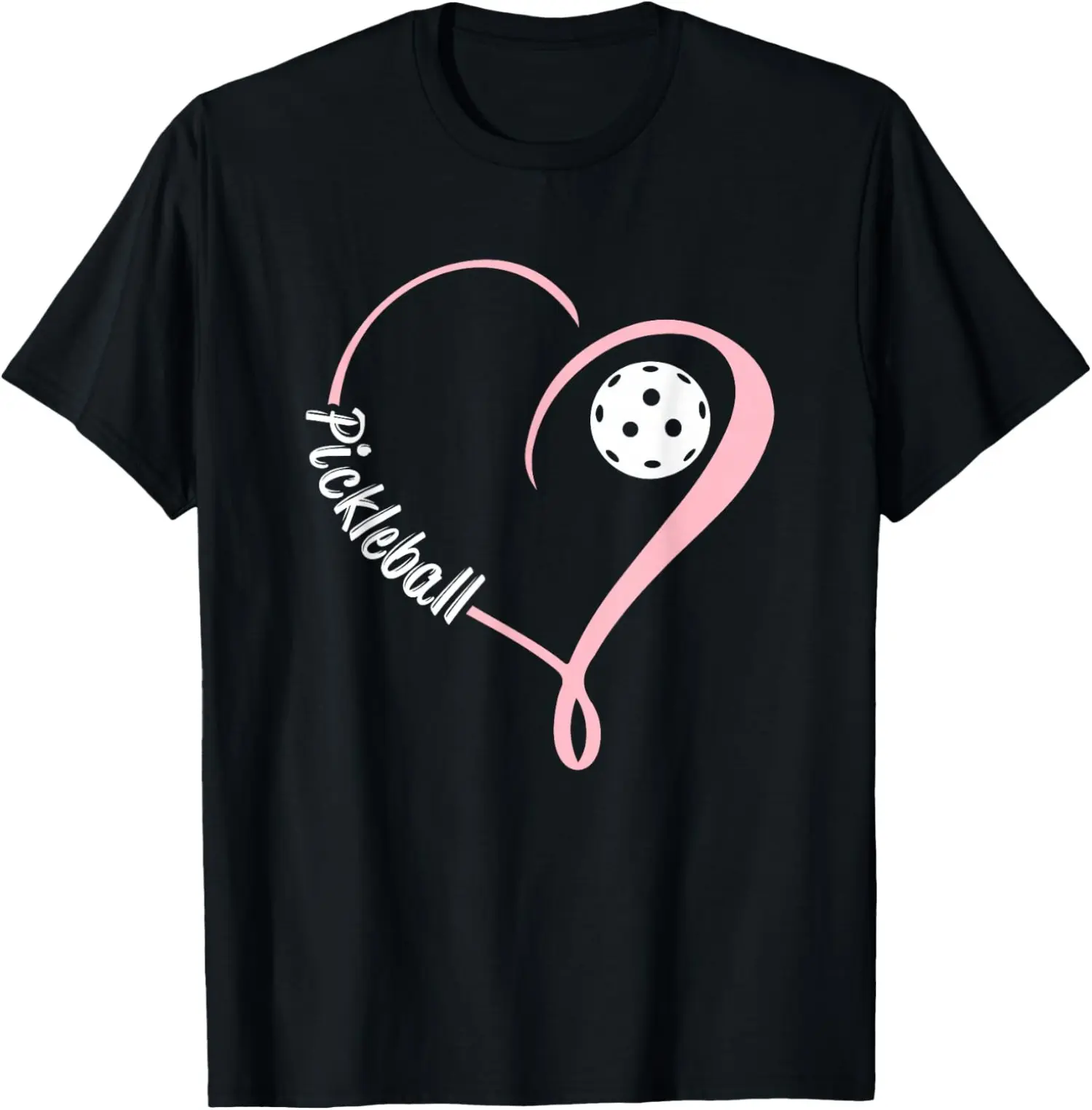 Stylish Women's Valentine's Day Pickleball Short-Sleeve T-Shirt for Pickleball Enthusiasts