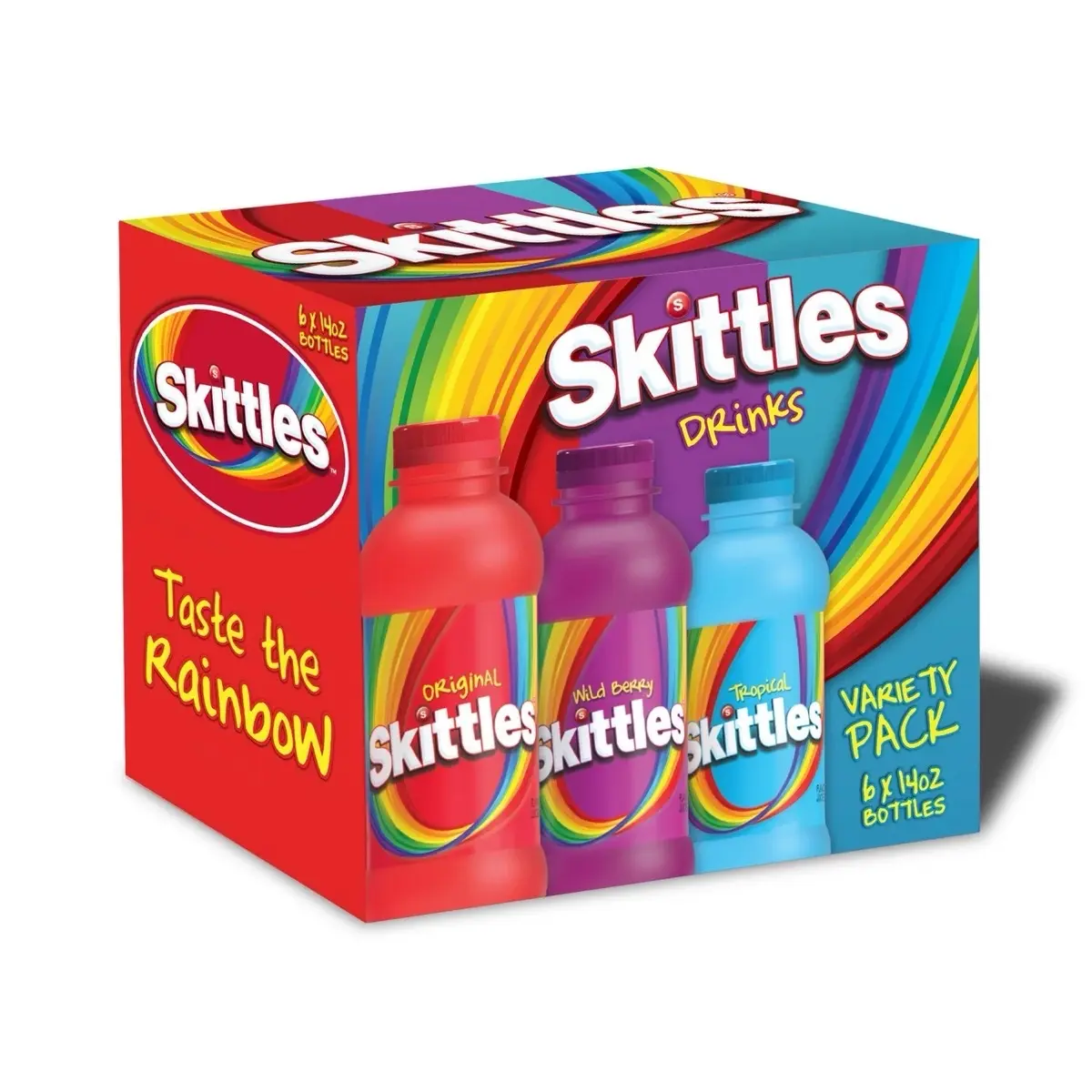 Skittles Drink Variety 6 Pack Wild Berry Tropical Original Skittles Drink Variety 6 Pack Wild Berry Tropical Original