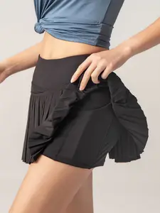 Women's High Waist Sporty Skirt with Shorts and Pockets, Ideal for Tennis Badminton Running Yoga, Comfortable and Stylish Workout Wear