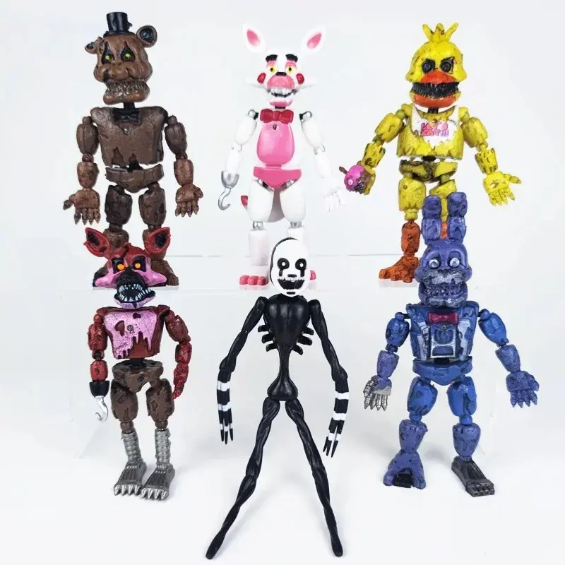 6pcs/set Five Nights at Freddy's High Quality Building Figure Toys 10cm