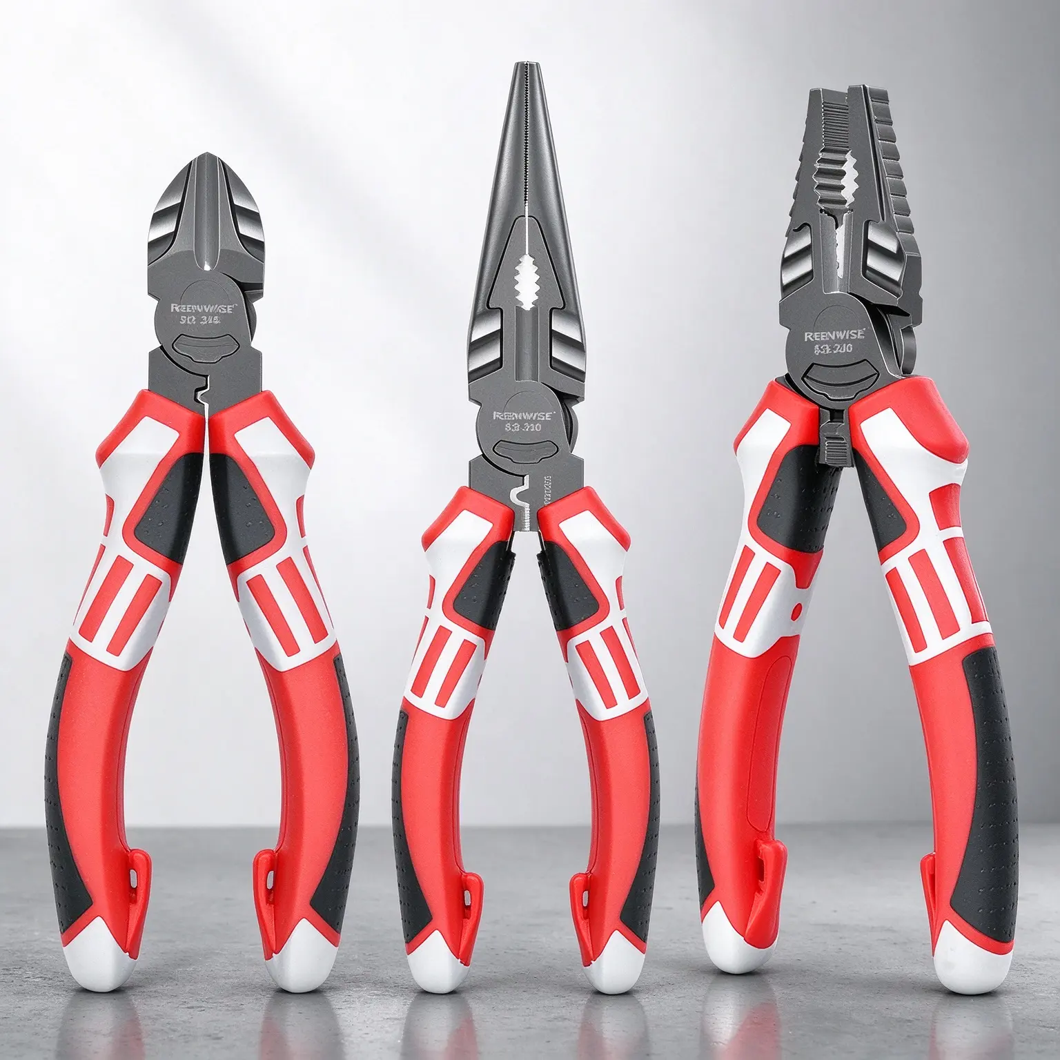 Heavy Duty CR-V Steel Multipurpose Pliers, Choose from Wire Pliers, Diagonal Cutters or Long Nose Pliers, Labor-Saving Offset Design, Non-slip Comfort Grip Hand Tool for Electrical Work, Home Maintenance & DIY
