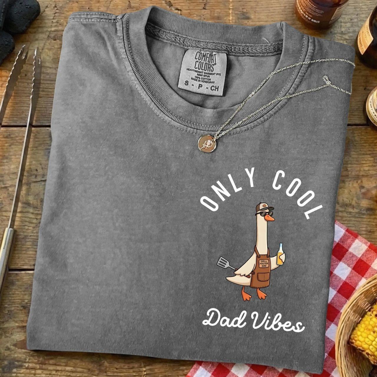 Comfort Colors Silly Goose Grill Dad Shirt, Funny BBQ Dad Tee, Cool Vibes Goose Dad T-Shirt, Trending Father’s Day, Men’s Graphic Tees, Casual Outfit, Comfortable Menswear, Perfect Gift For Men, Apr22