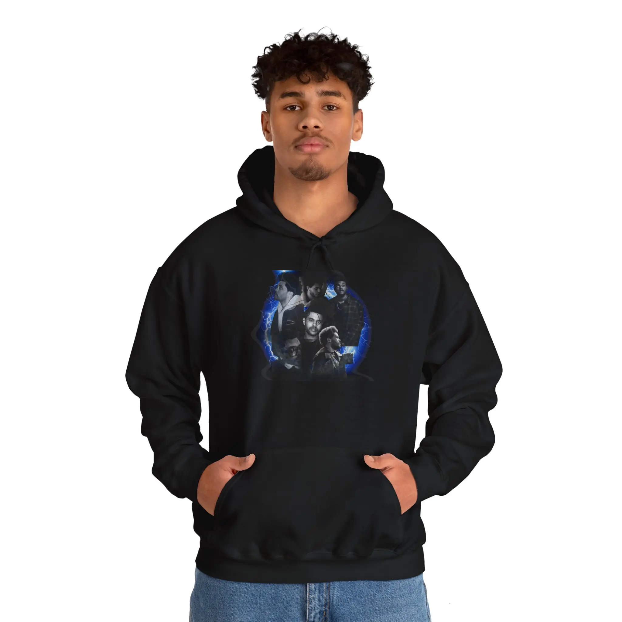 Vintage-Inspired Unisex Heavy Blend Hoodie, Cozy Streetwear for Men & Women, Perfect for Casual Outings, Gift for Any Occasion, Cool weeknd hoodie Cotton Menswear Embroidery Medium Pocket Polyester Kangaroo Fabric