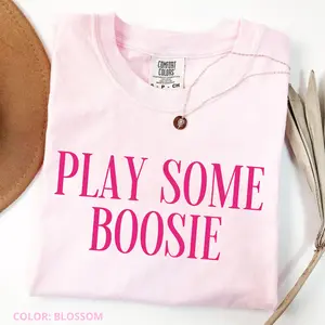 Comfort Colors Play Some Boosie shirt, Boosie Crewneck shirt, Gift for Women, Cotton Fabric Short Sleeve, Trending Pullover T-shirt
