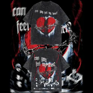 BoostedStyle- Can You Feel My Heart BringMeTheHorizon Heavy Metal Graphic T‑Shirt, Rock Music Graphic Hoodie, Rock band tee, Mexico style menswear