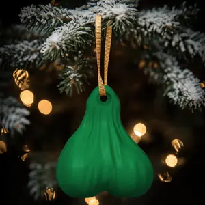 Oh Holy Ball Sack - Green Christmas Ornament for Unique Holiday Decor Gift Decoration Tree