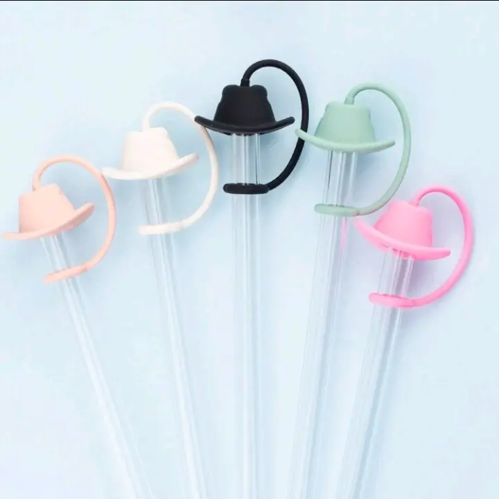 Straw Topper, Straw Cover, Hat, 1 Random Color