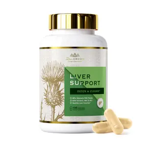 Dr. CROWN Liver Support Supplement for Cleanse, Detox & Repair with Milk Thistle, NAC, ALA & Turmeric - 120 Capsules