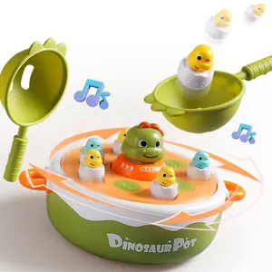 Jumping Dinosaur Fishing Toy, 3-In-1 Family Interactive Educational Toy, Montessori Learning Gift for Kids Aged 3+, Requires Aa Batteries