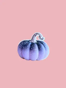 Purple Galaxy Pumpkin Sticker | Ombre Space Pumpkin Vinyl Decal | Mystical Halloween Fall Decor | Gothic Aesthetic Laptop Water Bottle Sticker | Multiple Sizes