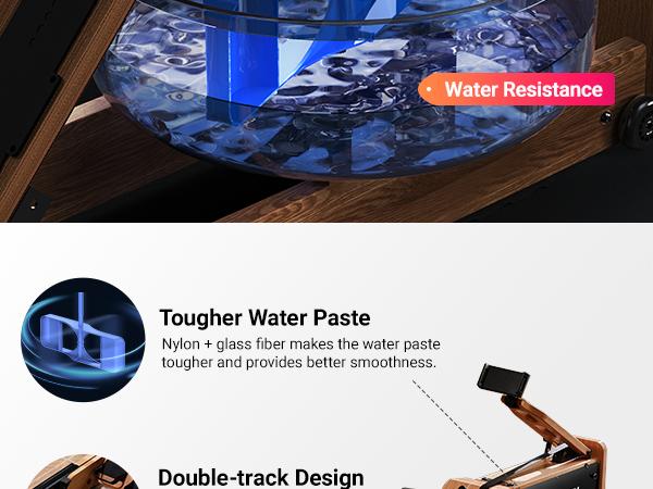 Merach Foldable Wooden Rowing Machine, Water Electromagnetic Rower Machine for Home Use, Patented Space Saver, MERACH Go Technology, TikTokShopBlackFriday Merach Foldable Wooden Rowing Machine, Water Electromagnetic Rower Machine for Home Use, Patented Space Saver, MERACH Go Technology, TikTokShopBlackFriday