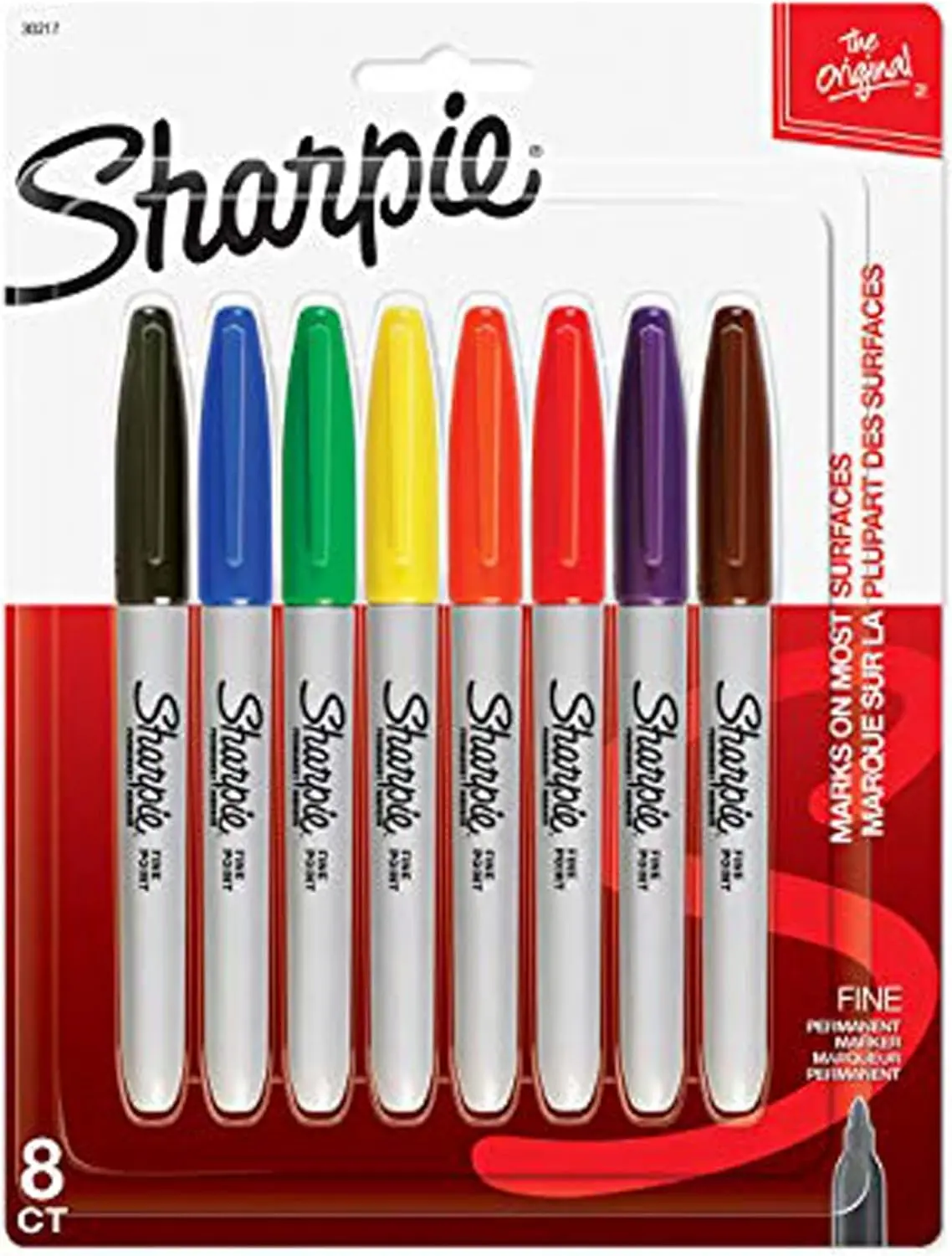 Sharpie Permanent Markers - Fine Point, Permanent Ink Marks, Intensely Brilliant Colors, Ideal for Labeling Metal & Most Surfaces (Office Stationery, Art Supplies)