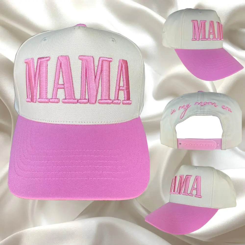 Mommin MAMA Trucker Hat for Women Embroidered Mom Baseball Cap Adjustable Canvas Vintage Hat for Casual Wear, Gift for mother Mommin MAMA Trucker Hat for Women Embroidered Mom Baseball Cap Adjustable Canvas Vintage Hat for Casual Wear, Gift for mother