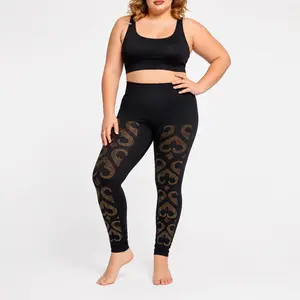 High Waist Hip Lifting Leggings | Tummy Control & Butt Lifting | Stretchy & Seamless | Rhinestone Embellished For Daily And Casual Wear