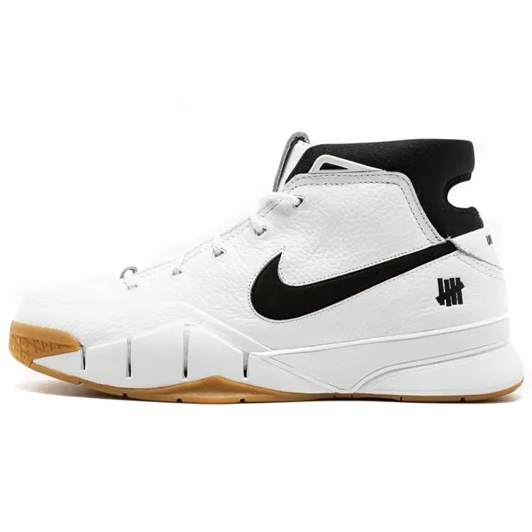 Nike X Undefeated Zoom Kobe 1 Protro White Gum' Retro Comfort Mid Top Basketball Shoes Men's AQ3635-100