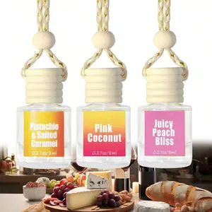 (2/3 PACK) Car Air Hanging Fragrance Oil Diffuser, Car Air Freshener Diffuser For Essential Oils, Scents Fragrance Aromatherapy Automobile Diffuser, Long Lasting Car Diffuser