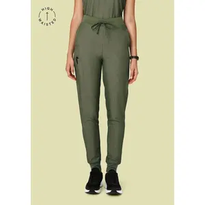 High Waisted Joggers Heather Olive