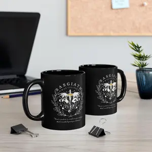 Fourth WIng Inspired Basgiath War College Black Mug