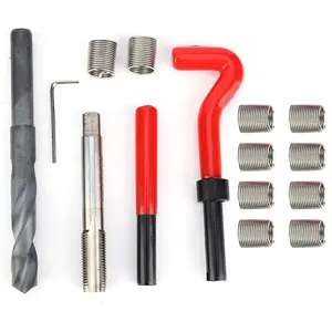 Thread Repair Kit M14x1.5 Female Thread Repairing Accessory Assortment (15 Pcs) Metric Thread Inserts Repair Kits for Auto Repairing Hand Tool