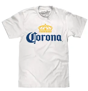 Corona Logo T-Shirt - White graphic tee