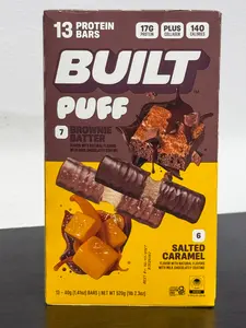 Built Protein Bar Brownie Batter & Salted Caramel 13 ct