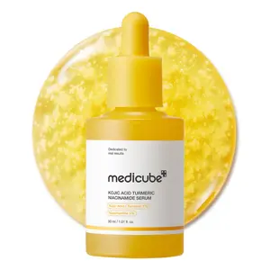 [medicube] Kojic Acid Turmeric Serum for Face & Body | For Uneven Skin Tone & Texture | Niacinamide, Glycolic Acid for Clear Glass Skin | Korean Skin Care | 250ml