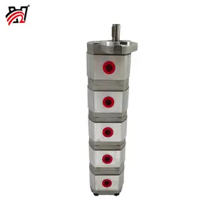 zhengquan HGP-11111A-F6/6/6/6/6R HGP-11111A-F8/8/8/8/8R Five-stage gear pump, high-pressure hydraulic gear pump manufacturer, in stock, power units, compatible with hardware and machinery